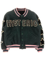 Black Hysteric Glamour Atomic Robot Varsity Jacket