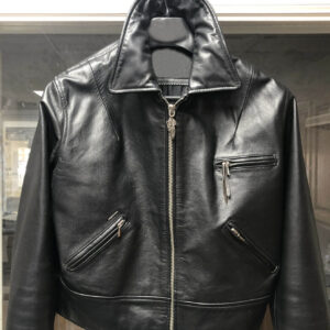 Harley Davidson Embossed Eagle Black Leather Jacket