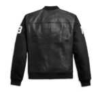 Harley Davidson HD MC Mixed Media Bomber Jacket