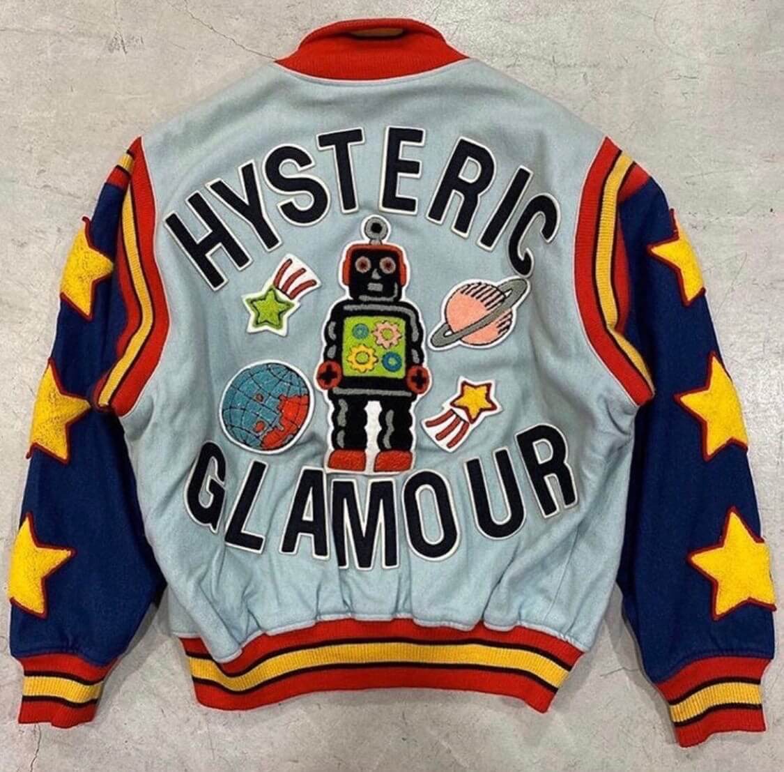 Vintage Hysteric Glamour Atomic Robot Varsity Jacket - Maker of Jacket
