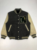 Black 90s Mcgregor American Spirit Varsity Jacket