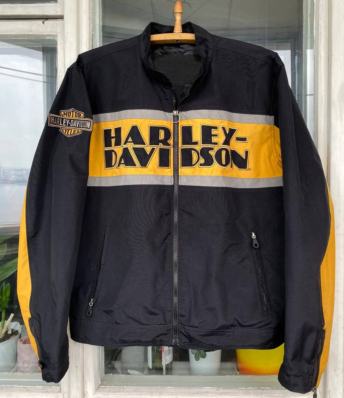 Black-Harley-Davidson-Motorcycle-Vintage-Riding-Jacket-(4) Black Harley Davidson Motorcycle Vintage Riding Jacket