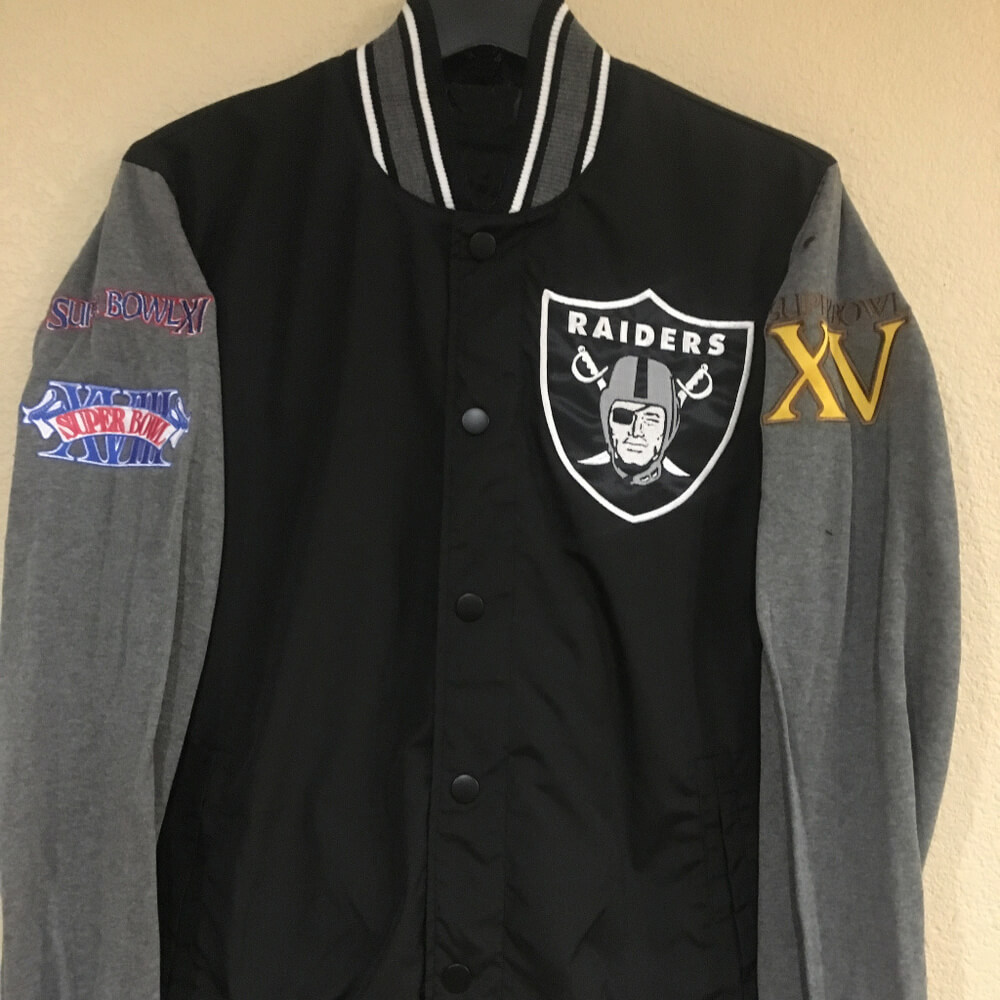 Black-Oakland-Las-Vegas-Raiders-Jacket-(5) Black Oakland Las Vegas Raiders Jacket