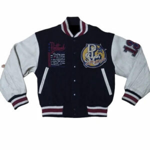 Black Portland American Sport Club Varsity Jacket