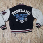 Black Portland American Sport Club Varsity Jacket