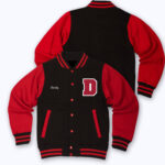 Black Red Brody Letterman Varsity Jacket