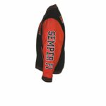 Black Red Marines Varsity Jacket With USMC Logo