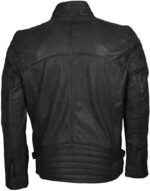 Black Retro Classic Leather Jacket