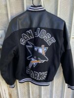 Black San Jose Sharks Varsity Jacket