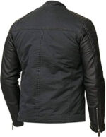 Black Vintage Cafe Racer Casual Jacket