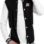 Black White Classic Varsity Letterman Jacket