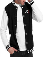 Black White Classic Varsity Letterman Jacket