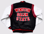 Black Winston Salem State Varsity Jacket
