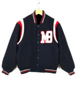 Blue Macbeth MB Wool Varsity Jacket