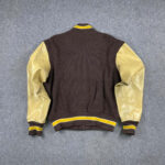 Brown Vintage Letterman Varsity Jacket