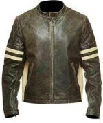 Cafe Racer Brown Leather Jacket