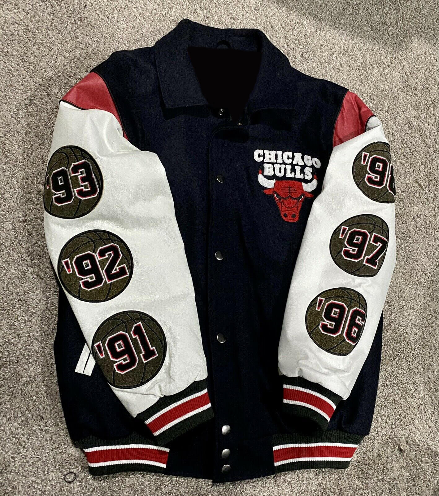 Chicago Bulls 6x Champion NBA Finals Varsity Jacket - Maker of Jacket