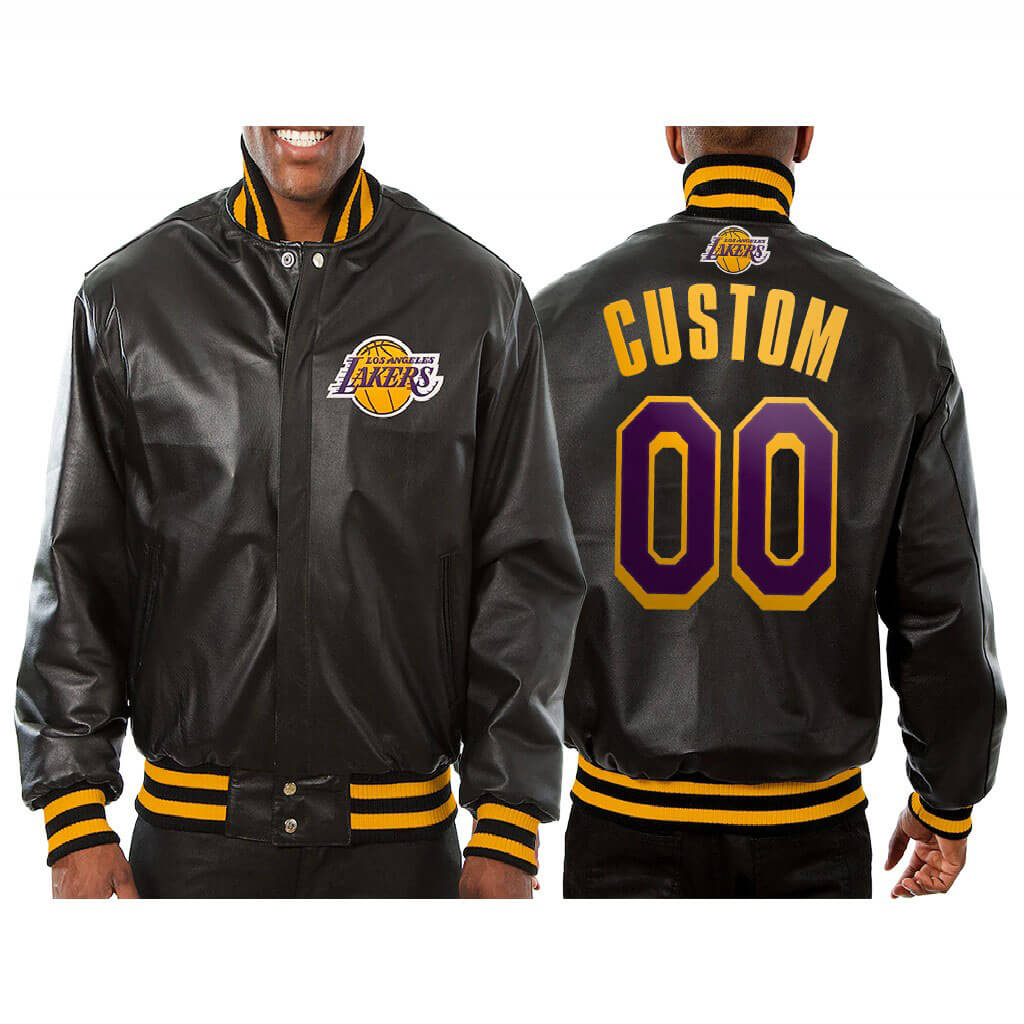 2010 Los Angeles Lakers 16 Time Leather Jacket - Maker of Jacket