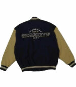 Dark Blue Mc Gregor Baseball Varsity Jacket