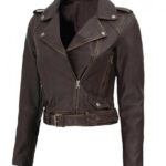 Nellie Women's Leather Biker Jacket