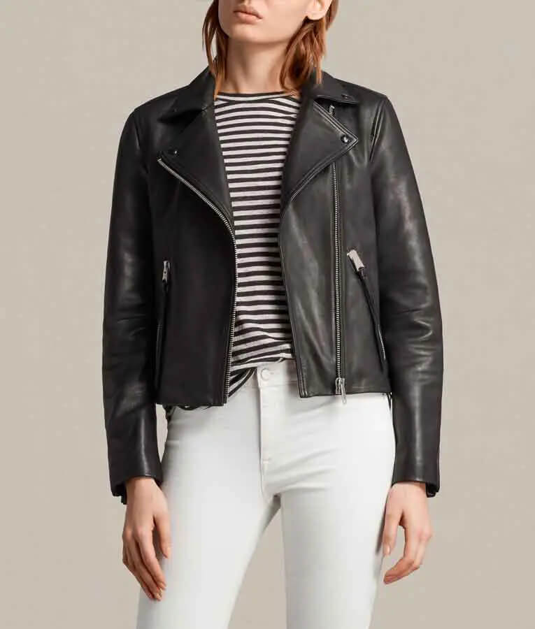 Fear The Walking Dead Alicia Clark Black Leather Jacket (1) Fear The Walking Dead Alicia Clark Black Leather Jacket