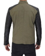 Green and Black Cafe Racer Jacket