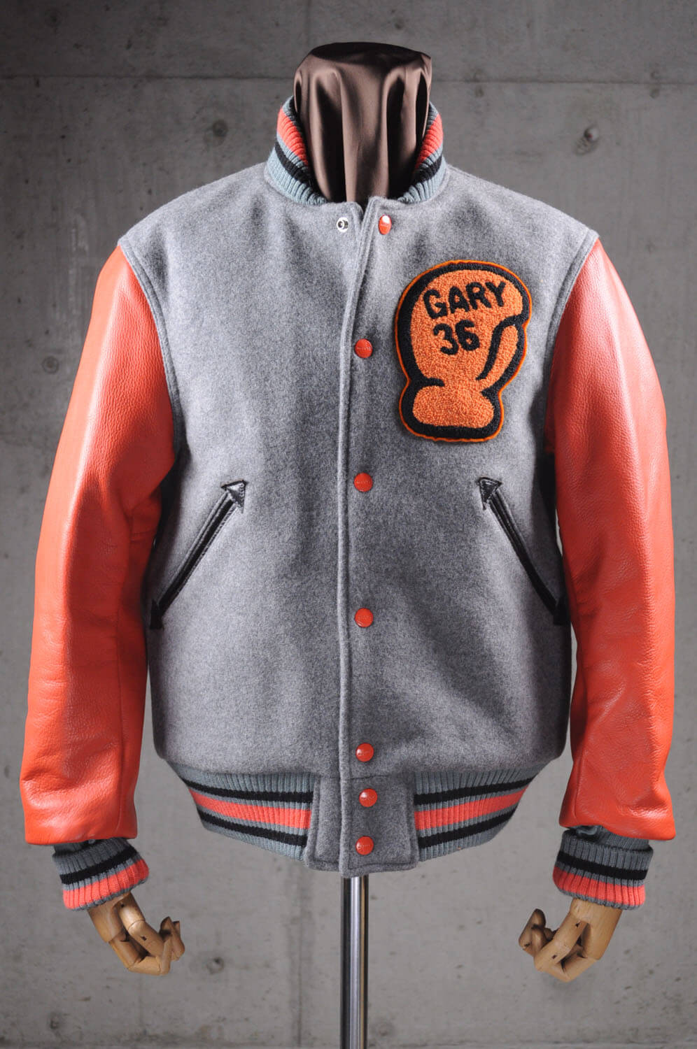 Grey Gary 36 Letterman Varsity Jacket (1) Grey Gary 36 Letterman Varsity Jacket