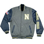 Grey Navy Varsity Global Force Jacket