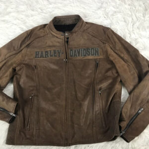 Harley Davidson Roadway Brown Leather Jacket