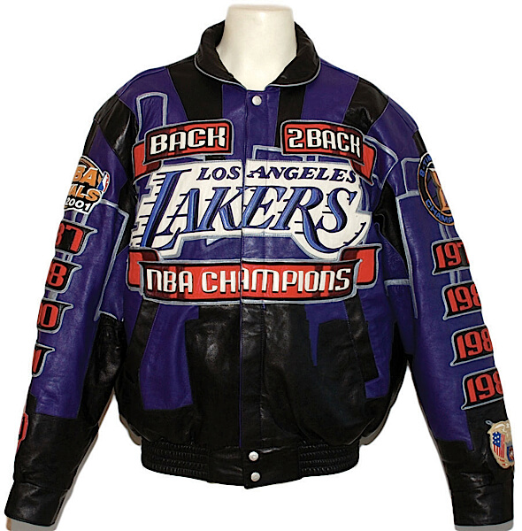 Los Angeles Lakers Three-Peat NBA Champions Leather Jacket