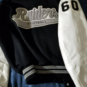 Las Vegas Raiders Letterman Black Varsity Jacket