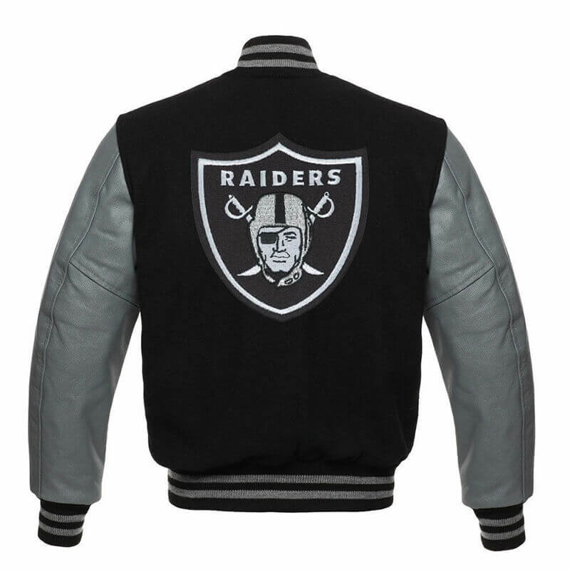Las Vegas Raiders Letterman Varsity Jacket (2) Las Vegas Raiders Letterman Varsity Jacket