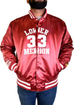 Lower Merion Kobe Bryant Maroon Satin Jacket