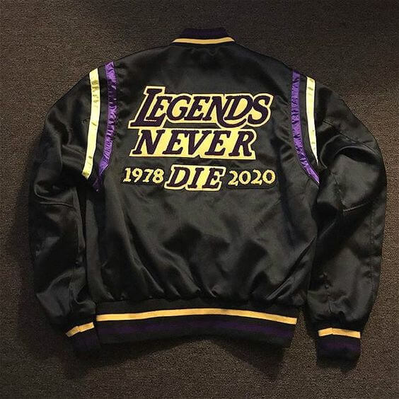 Kobe Bryant LA Lakers Black Mamba Varsity Jacket