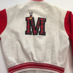 Mickey Mouse M Letterman Varsity Jacket