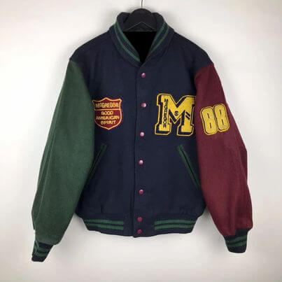 Multicolor Vintage Mcgregor Letterman Varsity Jacket Maker of Jacket