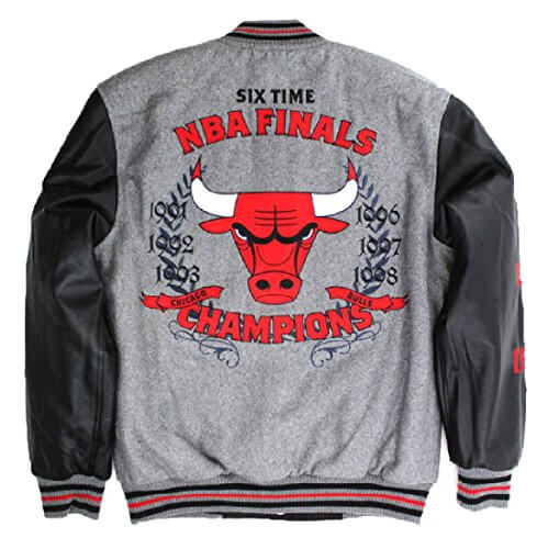 Chicago Bulls Pro Standard 6x NBA Finals Champions Mash Up Capsule Varsity  Full-Zip Jacket - Black