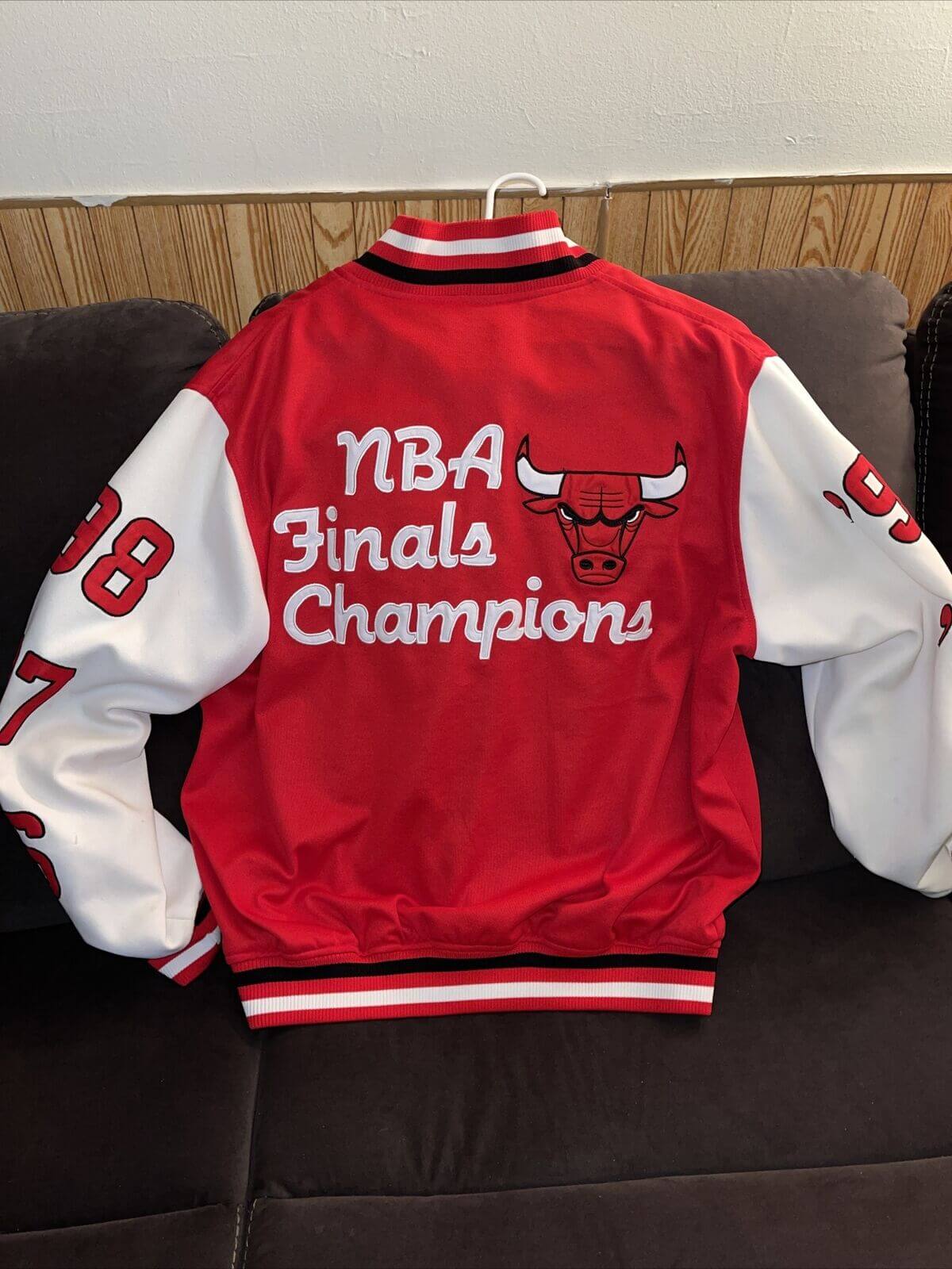 Chicago Bulls 6x Finals NBA Champions Varsity Jacket-GLJ