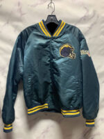 NFL San Diego Chargers Satin Button Up Jacket