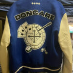Navy Blue Doncare Casino Baseball Varsity Jacket
