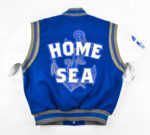 Navy Blue Hampton University Varsity Jacket
