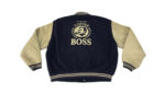 Navy Blue Suntory Boss Coffee Varsity Jacket