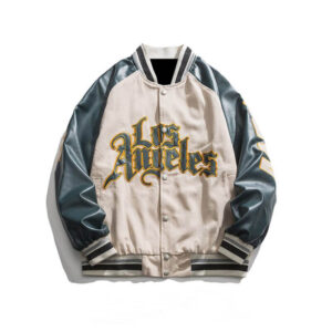Off White Los Angeles Bomber Varsity Jacket
