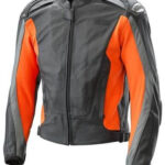 Orange And Black KTM Motorcycle Jacket