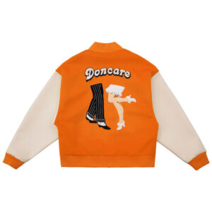 Orange Doncare Casino Baseball Varsity Jacket