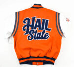 Orange Virginia State University Varsity Jacket
