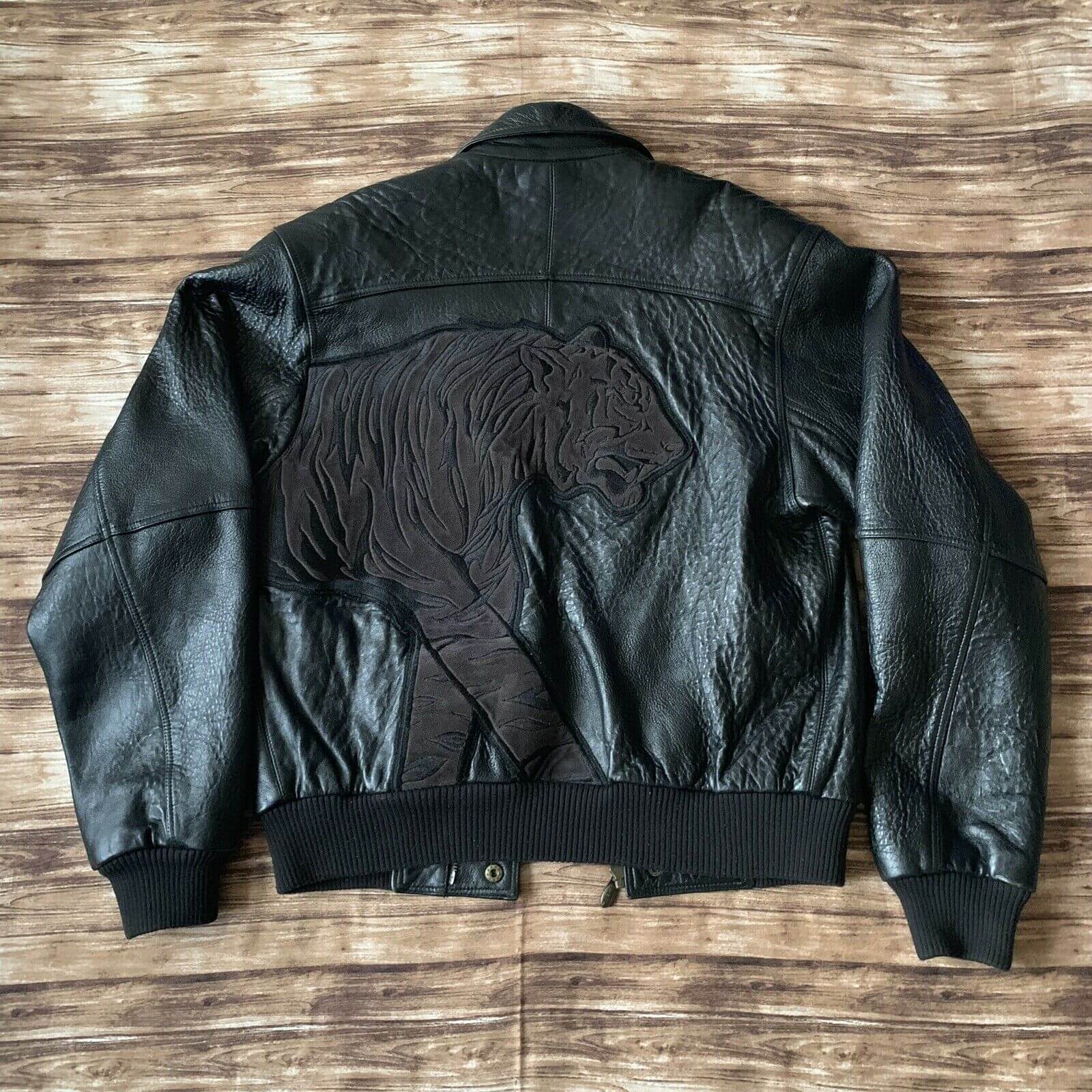 Pelle Pelle Tiger Black Leather Jacket For Sale - William Jacket