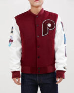 Philadelphia Phillies Retro Team WM Varsity Jacket