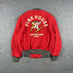 Pink House Leave Me Alone Varsity Jacket