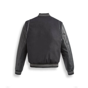 Pure Black Varsity Jacket